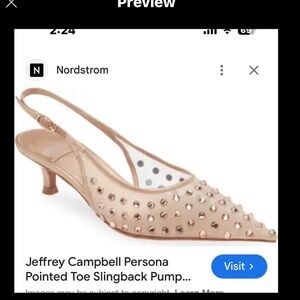 Jeffrey Campbell kitten heel shoe